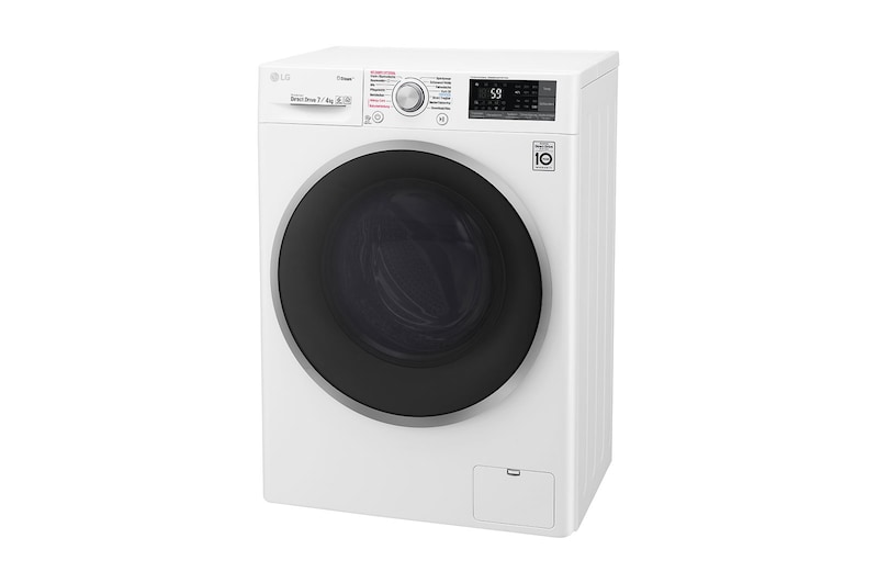 LG Waschtrockner Slim | Serie 7 | 7 kg Waschen | 4 kg Trocknen | Inverter DirectDrive™ | 45 cm tief, F12WD74SLIM