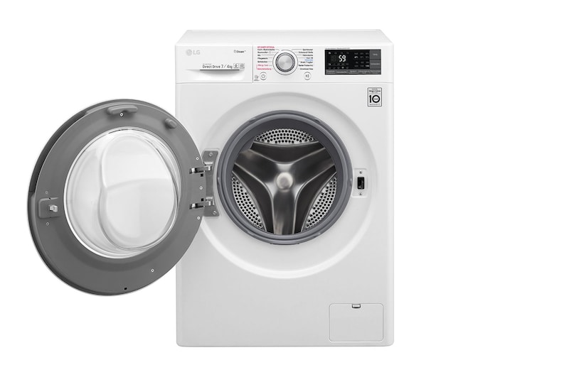 LG Waschtrockner Slim | Serie 7 | 7 kg Waschen | 4 kg Trocknen | Inverter DirectDrive™ | 45 cm tief, F12WD74SLIM