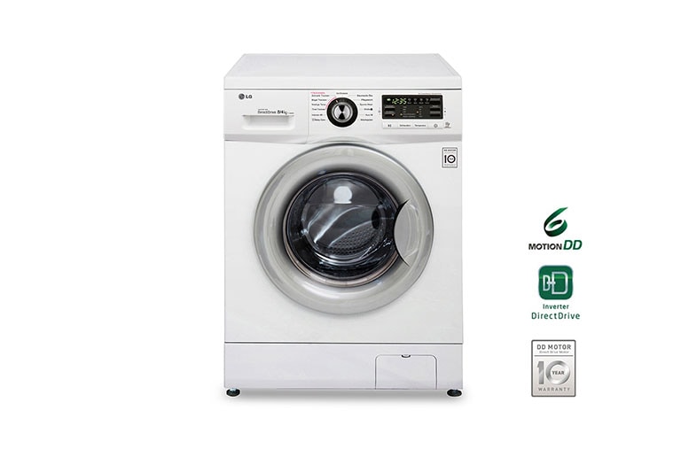 Vorderseite von Waschtrockner mit 6 Motion DirectDrive™-Technologie. 8 kg Waschen / 4 kg Trocknen. F1496AD1