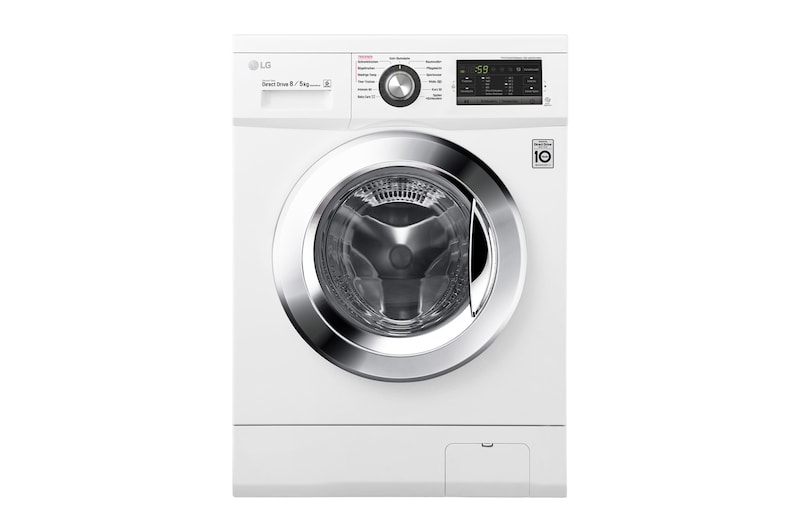 LG Waschtrockner mit 6 Motion DirectDrive™-Technologie | Energieeffizienzklasse* A | 8 kg Waschen / 5 kg Trocknen, F14G6TDM2NH