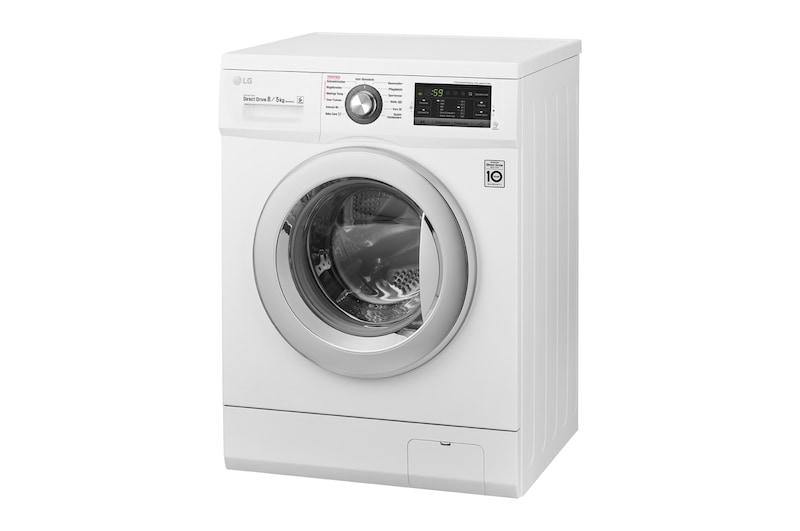 LG Waschtrockner mit 6 Motion DirectDrive™-Technologie | Energieeffizienzklasse* A | 8 kg Waschen / 5 kg Trocknen, F14G6TDM2NH