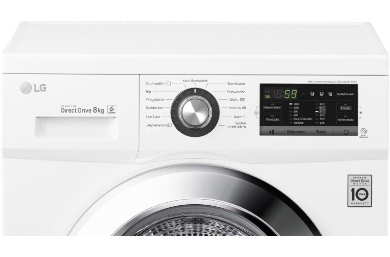 LG Waschmaschine mit bis zu 8 Kg Fassungsvermögen , F14G6TDN2H