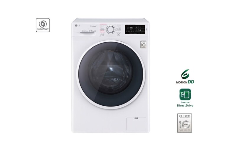 Vorderseite von Waschtrockner mit ECO Hybrid System, NFC und 6 Motion DirectDrive™ F14U2WDS85