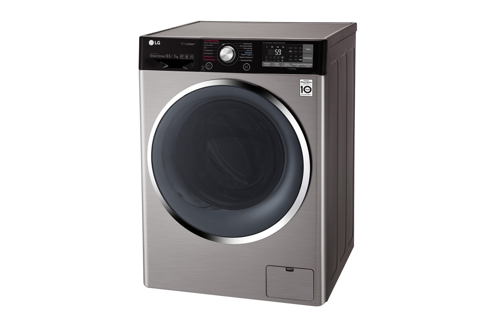 LG Waschtrockner | Serie 9 | 10,5 kg Waschen | 7 kg Trocknen | TrueSteam™ | Inverter DirectDrive™ | SmartThinQ™  , F14WD107TH6