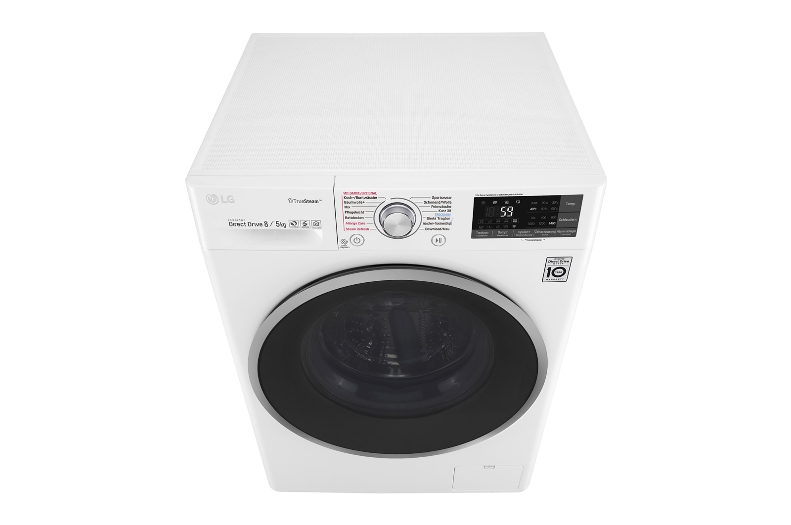 LG Waschtrockner | Serie 9 | 8 kg Waschen | 5 kg Trocknen | TrueSteam™ | Inverter DirectDrive™ | SmartThinQ™, F14WD85EH1
