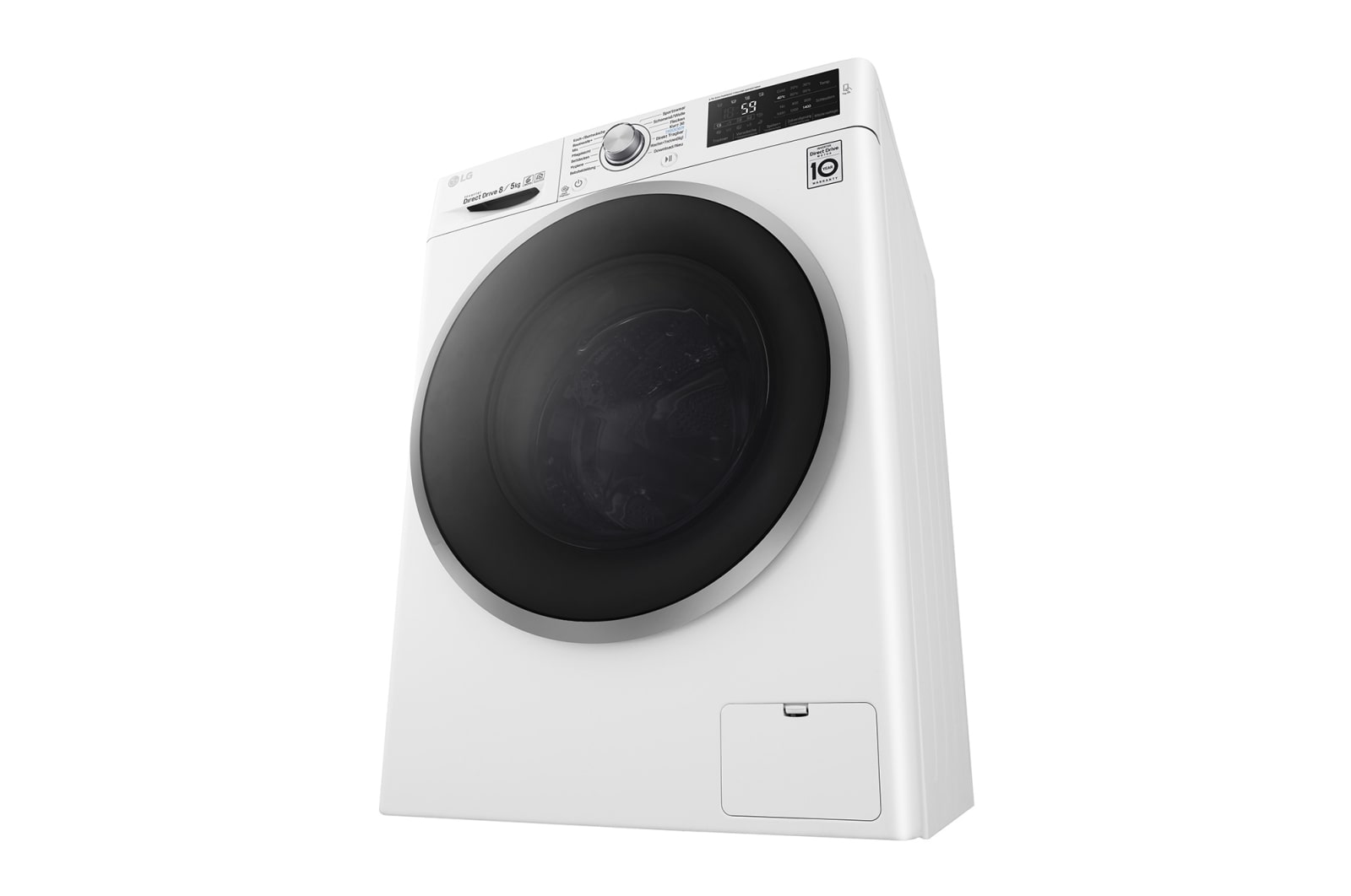 LG Waschtrockner | Serie 5 | 8 kg Waschen | 5 kg Trocknen | Inverter DirectDrive™ | Chrom-Rahmen, F14WD85TN1