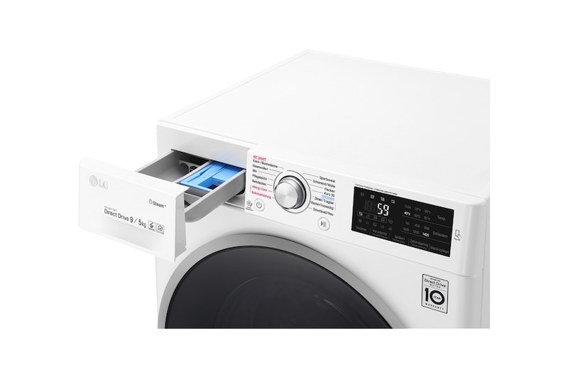 LG Waschtrockner 9 KG Waschen / 5 KG Trocknen |  Steam Funktion | NFC Funktion, F14WD95TS1