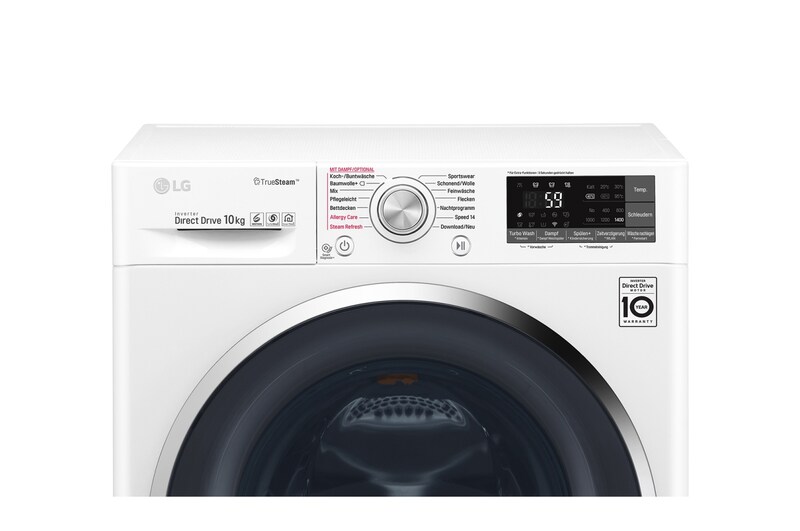 LG Waschmaschine | Serie 9 | 10 kg | TrueSteam™ | TurboWash™ | SmartThinQ™ | Weiß, F14WM10TT2