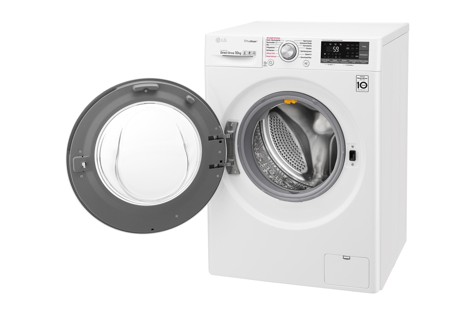 LG Waschmaschine | Serie 9 | 10 kg | TrueSteam™ | TurboWash™ | SmartThinQ™ | Weiß, F14WM10TT2