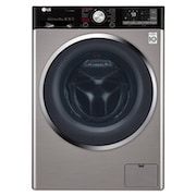 Vorderseite von Waschmaschine | Serie 9 | 10 kg | TrueSteam™ | TurboWash™ | SmartThinQ™ | Edelstahl-Optik F14WM10TT6