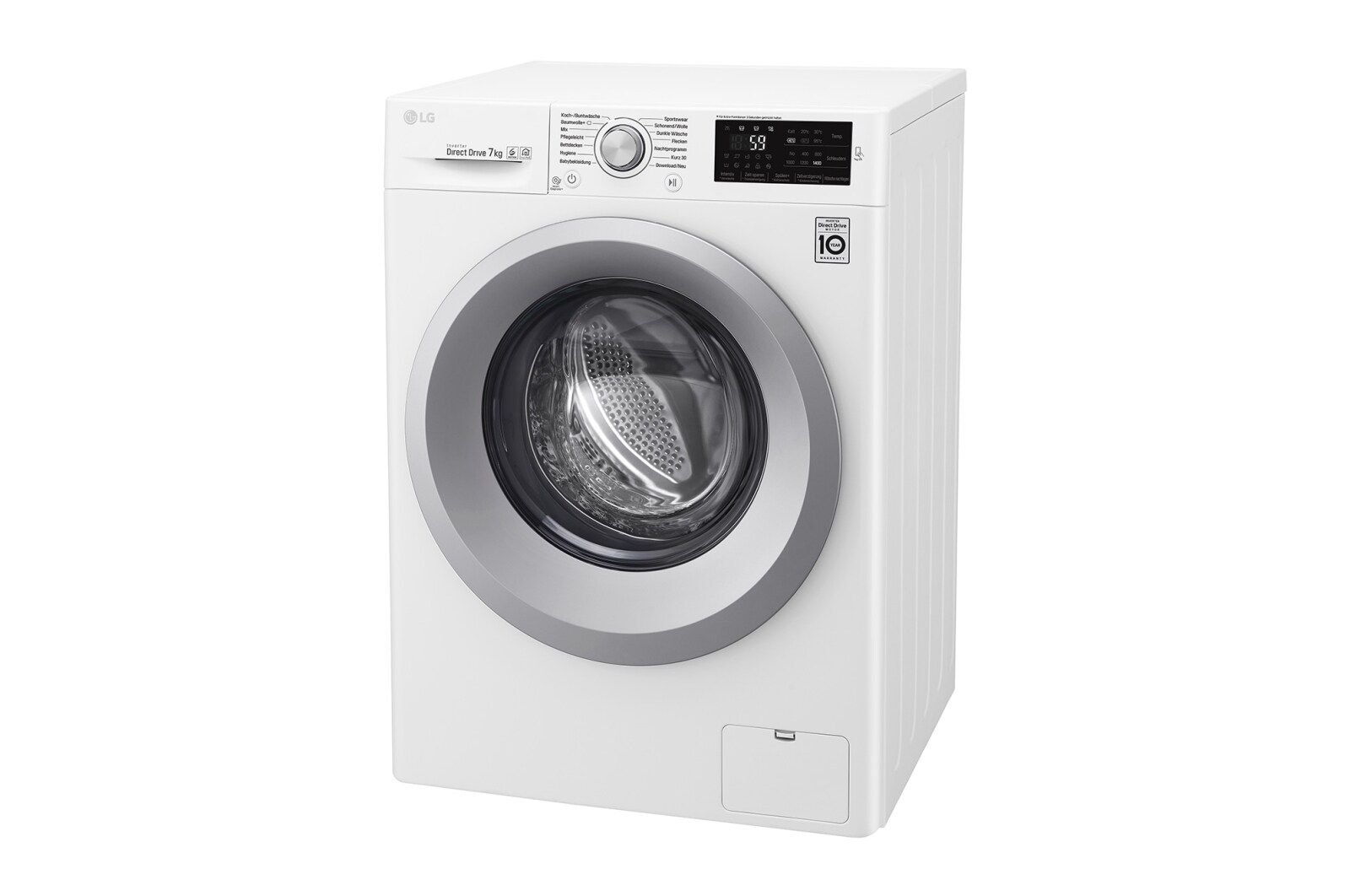 LG Waschmaschine | Serie 3 | 7 kg | Weiß & silber Ring, F14WM7KN1