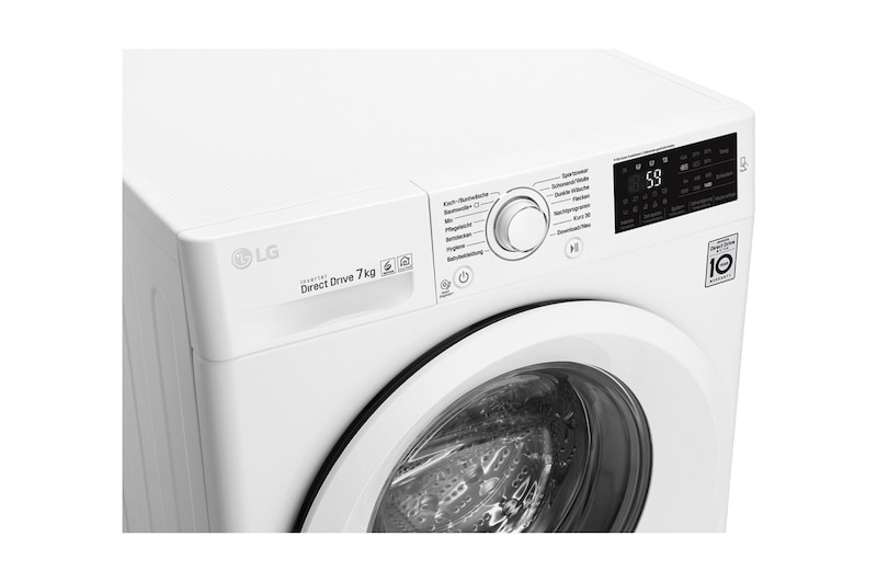 LG Waschmaschine | Serie 3 | 7 kg | Weiß & weißer Ring, F14WM7LN0