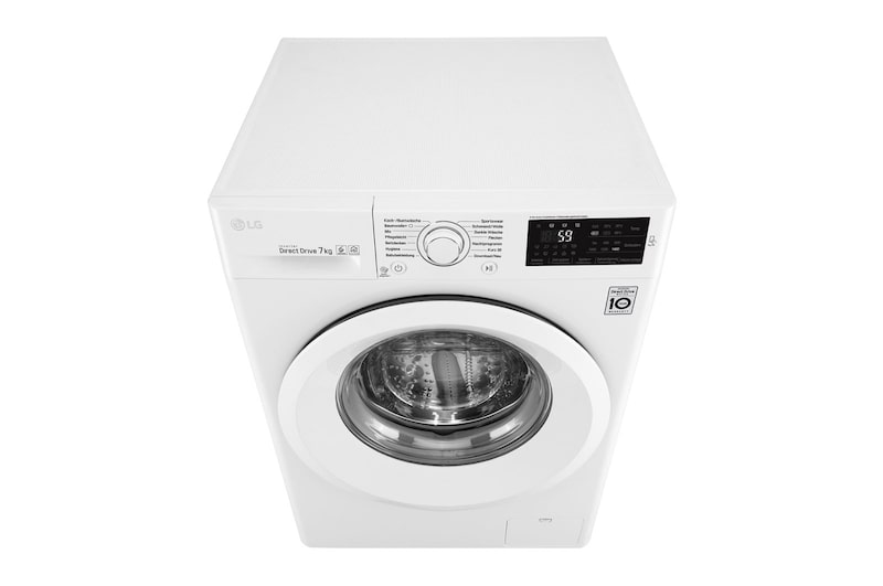 LG Waschmaschine | Serie 3 | 7 kg | Weiß & weißer Ring, F14WM7LN0