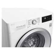 LG Waschmaschine | Serie 3 | 8 kg | Weiß & silber Ring, F14WM8KN1