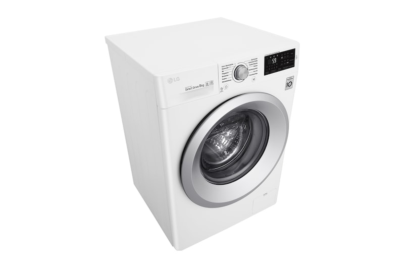 LG Waschmaschine | Serie 3 | 8 kg | Weiß & silber Ring, F14WM8KN1
