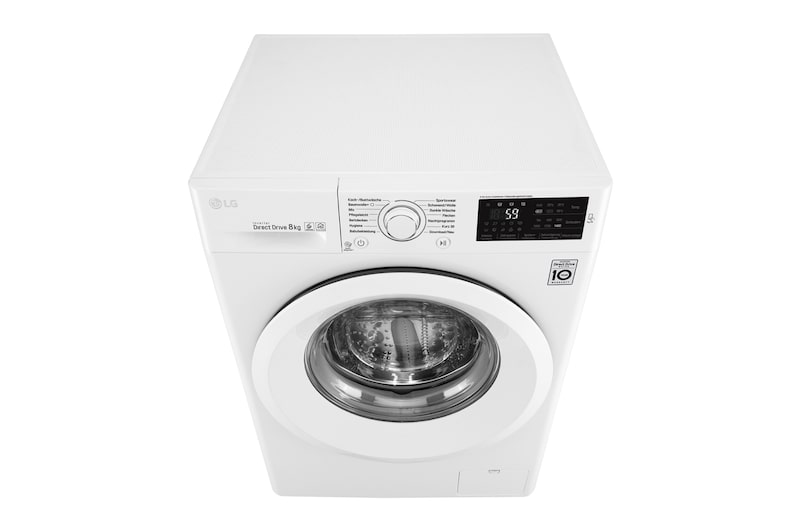 LG Waschmaschine | Serie 3 | 8 kg | Weiß & weißer Ring, F14WM8LN0