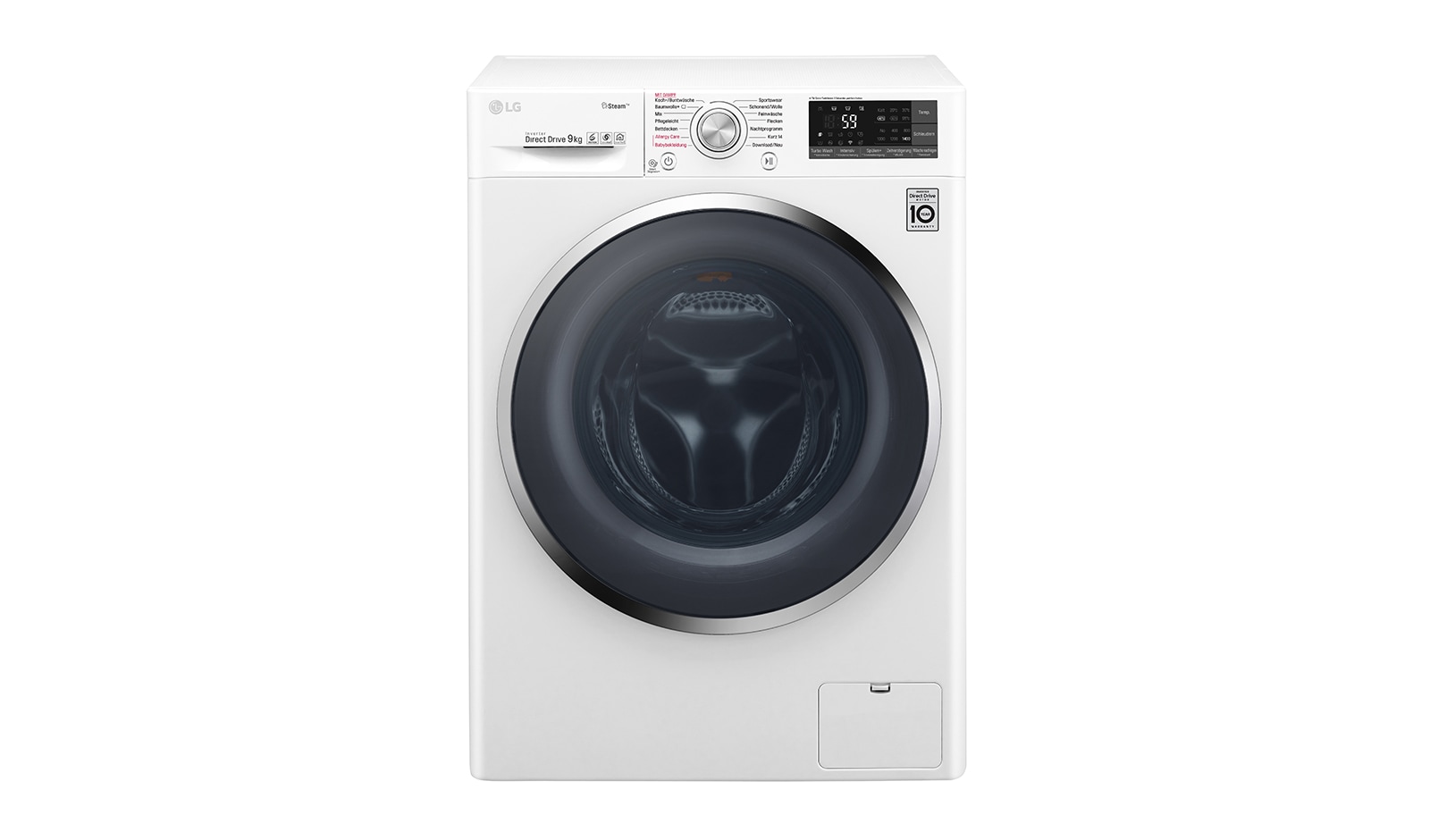Vorderseite von Waschmaschine | Serie 7 | 9 kg | Steam™ | TurboWash™ | Smart ThinQ™ F14WM9TS2