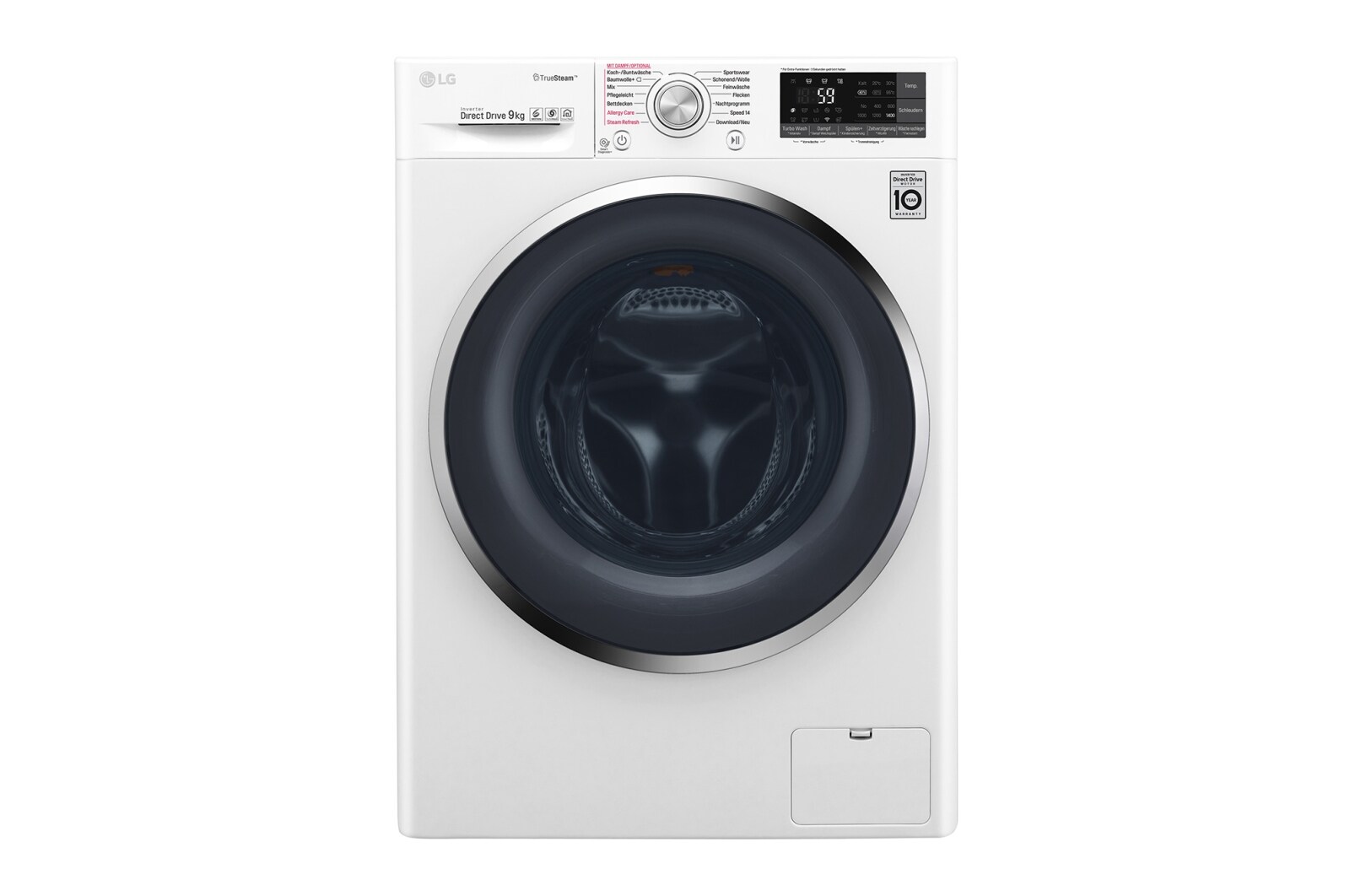 Vorderseite von Waschmaschine | Serie 9 | 9 kg | TrueSteam™ | TurboWash™ | SmartThinQ™ F14WM9TT2