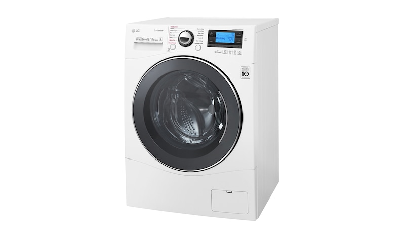 LG Waschtrockner der mit Eco Hybrid System und 6 Motion DirectDrive™-Technologie. 12 kg Waschen/8 kg Trocknen., F1695RD