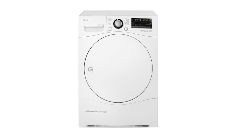 LG Trockner mit Wärmepumpen Technologie | Energieeffizienzklasse* A++ | selbstreinigenden Kondensator für gleichbleibend niedrigen Energieverbrauch. Bis zu 8 kg Fassungsvermögen., RC8055AH1Z