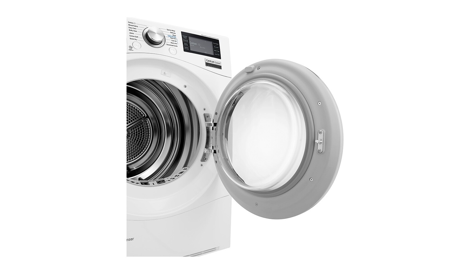 LG Trockner mit Centum System™ | Energieeffizienzklasse* A+++ | Wärmepumpen-Technologie und selbstreinigendem Kondensator | bis zu 8 kg Fassungsvermögen, RC8084AV3W