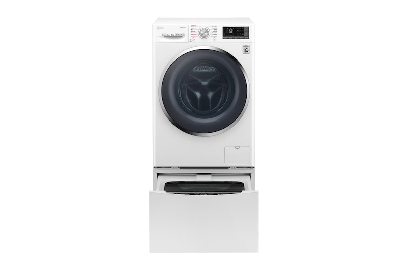 LG TwinWash™ Waschtrockner | 10,5 kg + 2 kg Waschen | 7 kg Trocknen | TrueSteam™ | Inverter DirectDrive™ | SmartThinQ™, TWIND107TH2