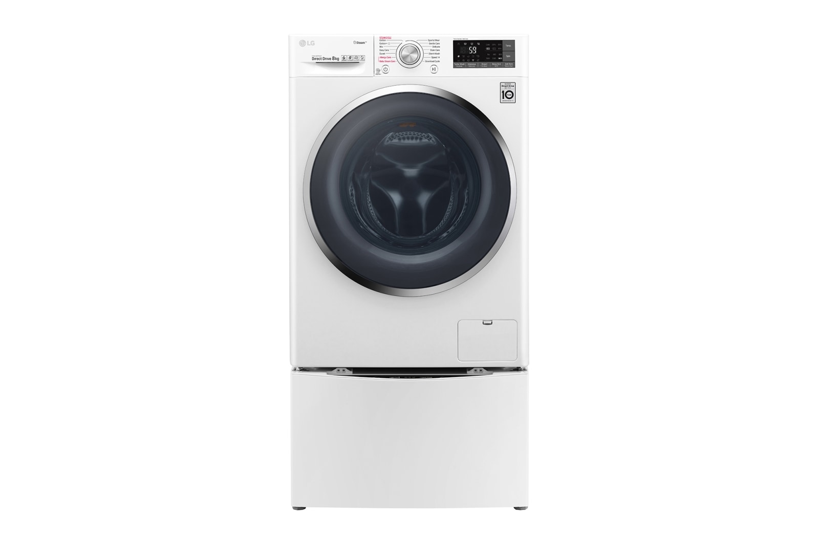 LG TwinWash™ Waschtrockner | 10,5 kg + 2 kg Waschen | 7 kg Trocknen | TrueSteam™ | Inverter DirectDrive™ | SmartThinQ™, TWIND107TH2