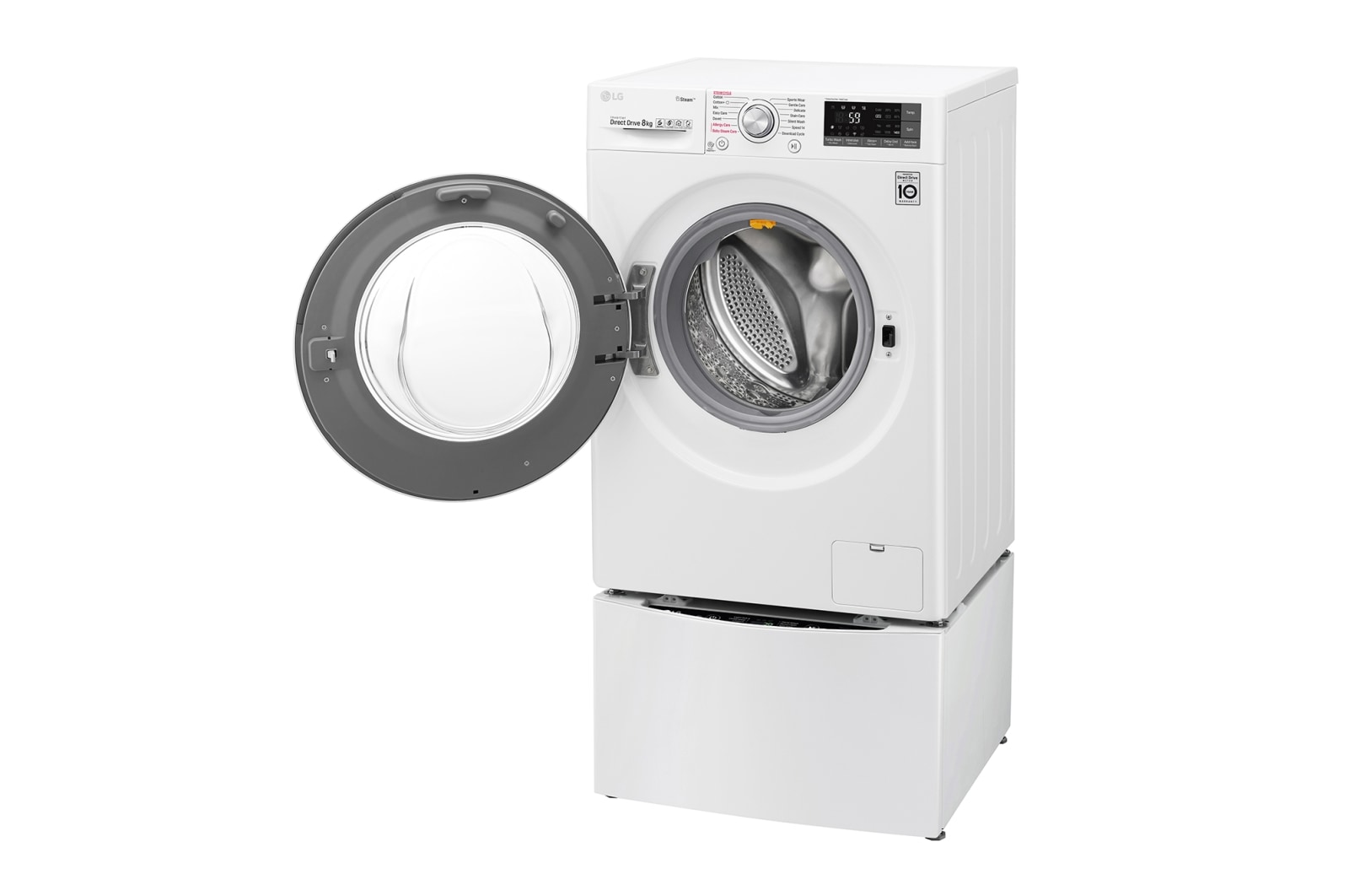 LG TwinWash™ Waschtrockner | 10,5 kg + 2 kg Waschen | 7 kg Trocknen | TrueSteam™ | Inverter DirectDrive™ | SmartThinQ™, TWIND107TH2