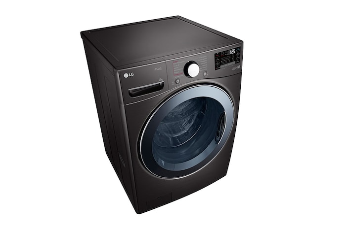 LG Waschmaschine Black Steel (E, 17 kg, 1.060 U./Min.) mit großer Kapazität | F11WM17TS2B, F11WM17TS2B