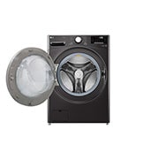 LG  Waschmaschine mit  17 kg Kapazität | Energieeffizienzklasse E | 1.100 U./Min. | Black Steel mit Chrom-Bullaugenring  | F11WM17TS2B, F11WM17TS2B