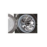 LG Waschmaschine Black Steel (E, 17 kg, 1.060 U./Min.) mit großer Kapazität | F11WM17TS2B, F11WM17TS2B