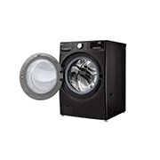 LG  Waschmaschine mit  17 kg Kapazität | Energieeffizienzklasse E | 1.100 U./Min. | Black Steel mit Chrom-Bullaugenring  | F11WM17TS2B, F11WM17TS2B