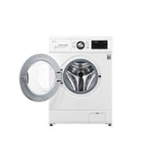 LG Waschmaschine mit 8 kg Kapazität | Energieeffizienzklasse D | 1.400 U./Min. | Weiß mit Kunststofffenstern Bullaugenring  | 1496QD3HT, F1496QD3HT1