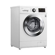 LG Waschmaschine mit 8 kg Kapazität | Energieeffizienzklasse D | 1.400 U./Min. | Weiß mit Kunststofffenstern Bullaugenring  | 1496QD3HT, F1496QD3HT1