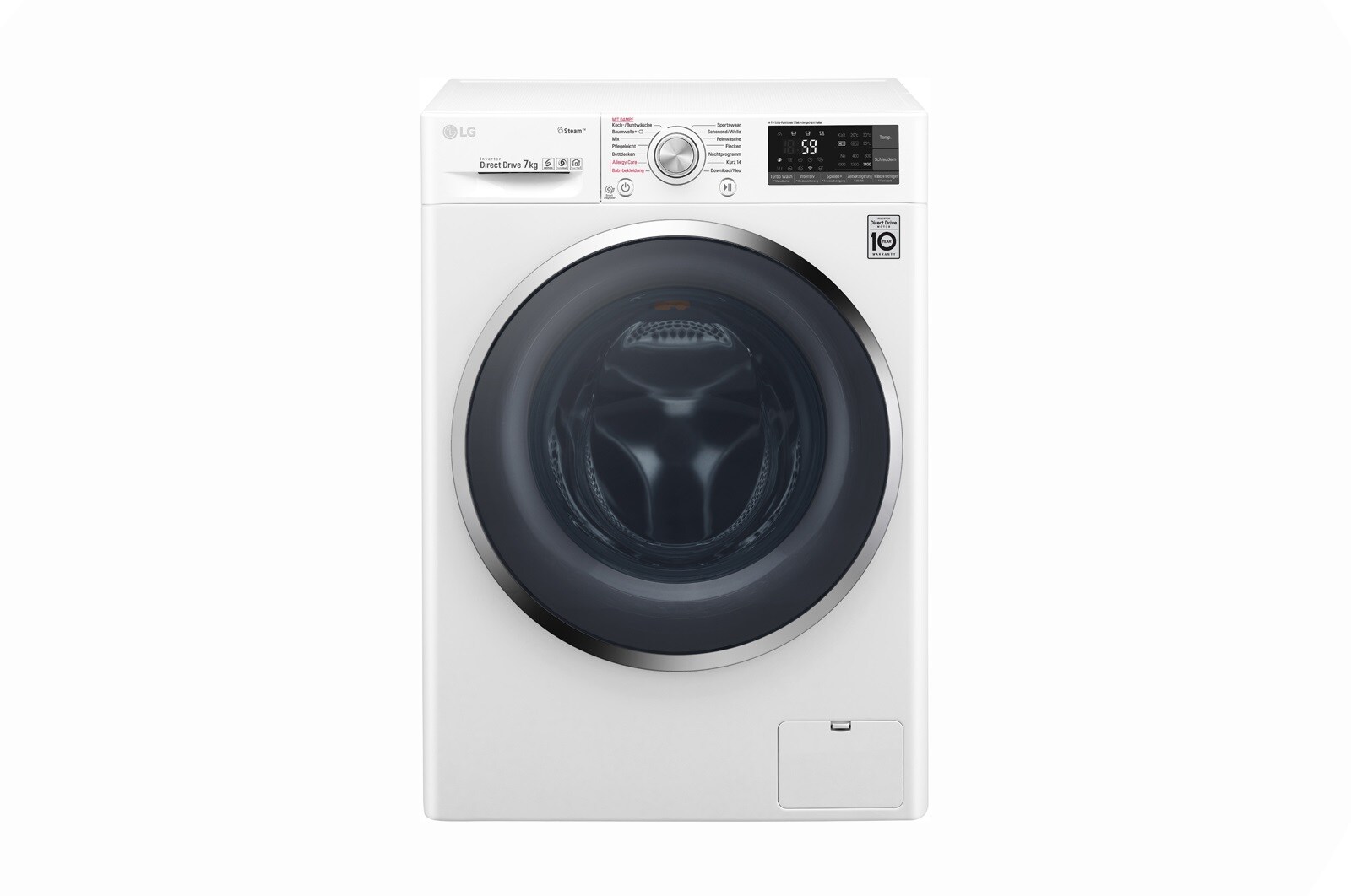 Vorderseite von Waschmaschine | Serie 7 | 7 kg | Steam™ | TurboWash™ | Smart ThinQ™ F14WM7TS2