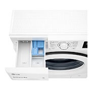 LG Waschmaschine mit 9 kg Kapazität | Energieeffizienzklasse B | 1.400 U./Min. | Weiß mit weißem Bullaugenring | F14WM9EN0B, F14WM9EN0B