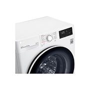 LG Waschmaschine mit 8.5 kg Kapazität | Energieeffizienzklasse C | 1.200 U./Min. | Weiß mit weißem Bullaugenring | F2V3SLIM8C , F2V3SLIM8C