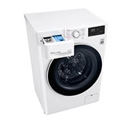 LG Waschmaschine mit 8.5 kg Kapazität | Energieeffizienzklasse C | 1.200 U./Min. | Weiß mit weißem Bullaugenring | F2V3SLIM8C , F2V3SLIM8C