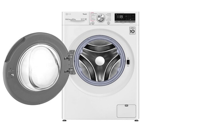 LG Waschmaschine SLIM (8,5 kg, 1.170 U./Min., EEK A) mit AI DD®, Steam & TurboWash®360° | F2V7SLIM8E, F2V7SLIM8E
