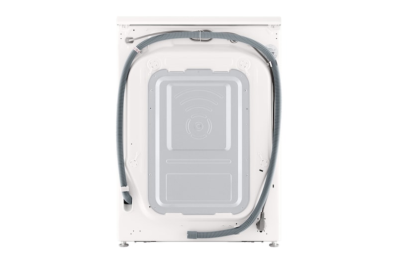 Linke perspektivische Ansicht der LG-Waschtrockner-Kombination