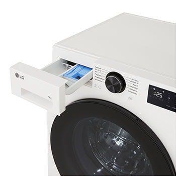 LG Frontlader-Waschmaschine erkennt die Hemden in einem Waschraum