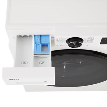 Ein Bild für die Abmessung und Installation der LG Frontlader-Waschmaschine