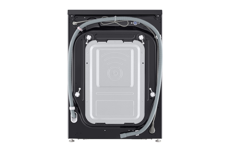 Linke perspektivische Ansicht der LG-Waschtrockner-Kombination