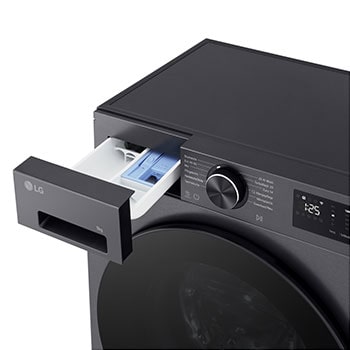 LG Frontlader-Waschmaschine erkennt die Hemden in einem Waschraum