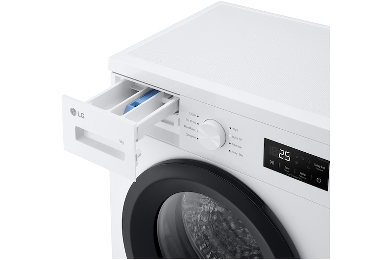 Bild Frontlader-Waschmaschine Waschmittel offene Tür