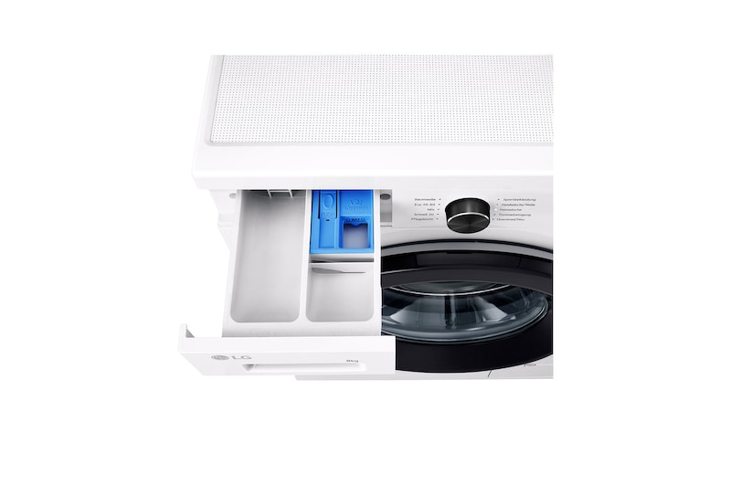 LG Waschmaschine Essence White (A, 8 kg, 1.350 U./Min.) Unterbaufähig mit Steam & Inverter Direct Drive® | F4WB3085, F4WB3085