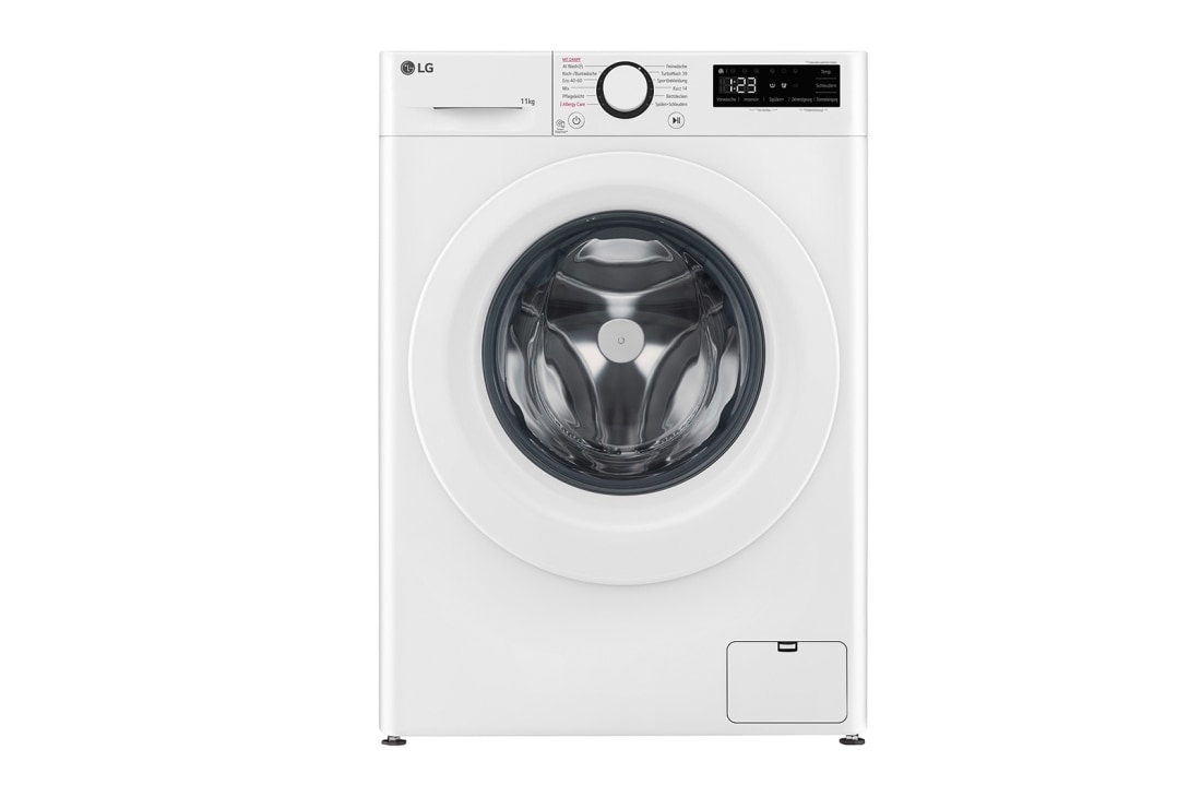 LG Waschmaschine Weiß (9 kg, 1.400 U./Min., EEK A -10%*) mit AI DD® & TurboWash®360° | F4WR3193, F4WR3193