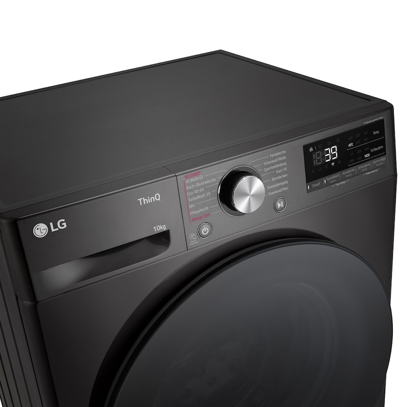 LG Waschmaschine Weiß (A-10%*, 11 kg, 1.350 U./Min.) mit AI DD® & TurboWash®360° | F4WR700YB, F4WR700YB
