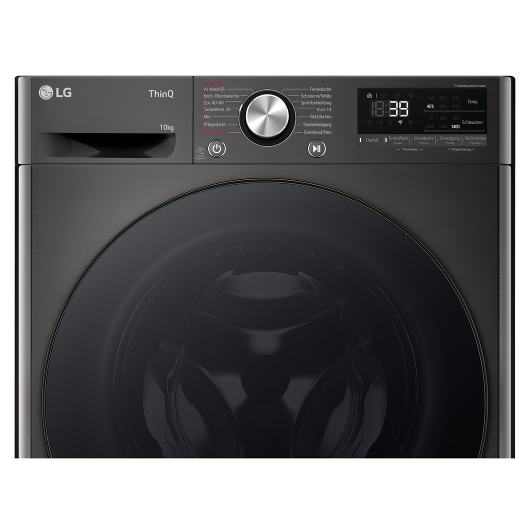 LG Waschmaschine Weiß (A-10%*, 11 kg, 1.350 U./Min.) mit AI DD® & TurboWash®360° | F4WR700YB, F4WR700YB
