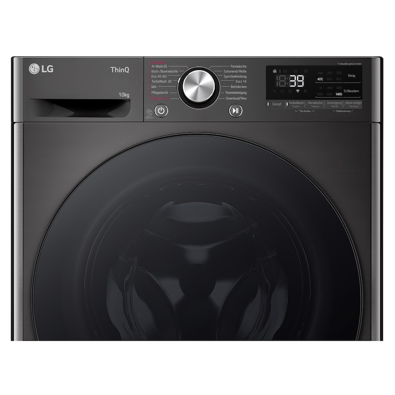 LG Waschmaschine Weiß (A-10%*, 11 kg, 1.350 U./Min.) mit AI DD® & TurboWash®360° | F4WR700YB, F4WR700YB